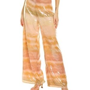 Cult Gaia Sequin Ombre Wide-Leg Pants